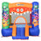 Kids Bounce Castle House Inflatable Trampoline Slide Basket with Blower for Kids Age 3-8 Monster Design 2.5 x 1.8 x 1.75m Multi-color