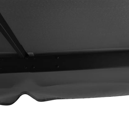 Outsunny 3 x 3(m) Patio Gazebo Canopy Garden Pavilion Tent Shelter Marquee with 2 Tier Water Repellent Roof, Mosquito Netting and Curtains, Aluminium Frame, Grey