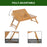 Foldable Laptop Desk Portable Bamboo Laptop Desk with Drawer