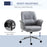 Swivel Ergonomic Office Chair Mid Back Desk Chair for Home Study Bedroom, Light Grey