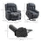 Oversized Riser and Recliner Chairs for the Elderly, Heavy Duty Fabric Upholstered Lift Chair for Living Room with Remote Control, Side Pocket, Dark Grey