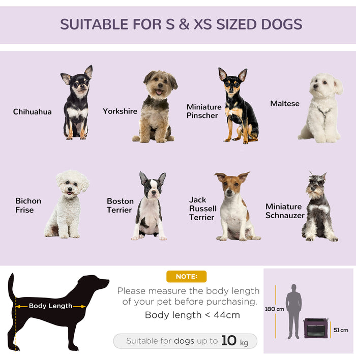 69cm Pet Carrier, Cat Carrier Cat Bag, Pet Travel Bag w/ Cushion, Carry Bag, for Miniature and Small Dogs - Purple