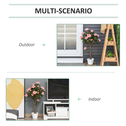 Faux Rose Plant (90cm tall)