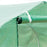 6 x 3 m Large Walk-In Greenhouse Garden Polytunnel Greenhouse with Steel Frame, Zippered Door and Roll Up Windows, Green