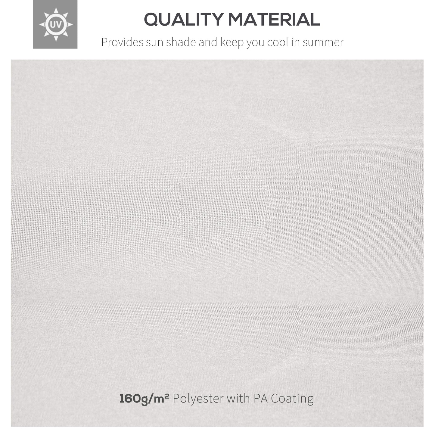 Outsunny 3x3(M) Replacement Gazebo Canopy, Double Tier Roof Top for Garden, Patio, Outdoor, Beige (TOP ONLY)