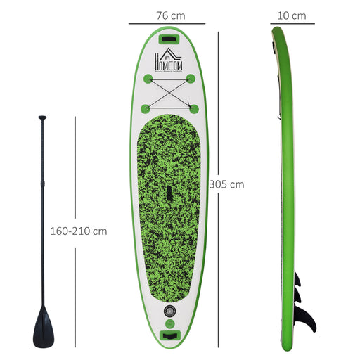 10ft Blow up Paddle Board Standup Paddle Board Inflatable SUP Board Surfing Non-Slip Panel with Air Pump Beach Outdoor Adults