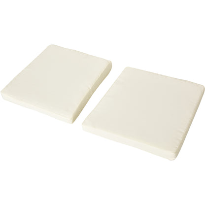 Outsunny 2 PC Outdoor Rattan Armchair Dining Chair Garden Patio Furniture w/ Armrests Cushions Deep Coffee