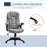 Ergonomic Office Chair Comfortable Desk Chair with Armrests Adjustable Height Reclining and Tilt Function Grey