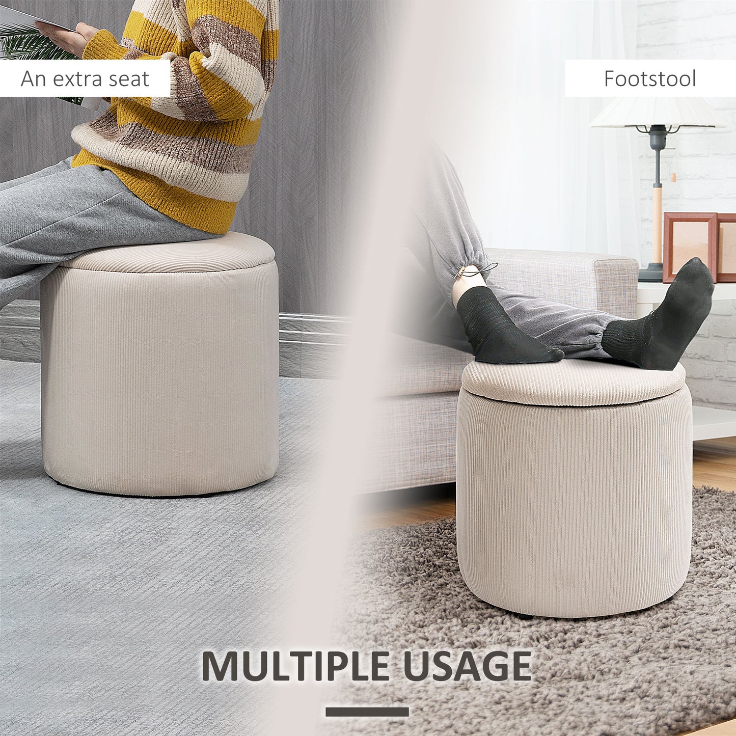 Storage Ottoman Set