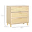 3 Drawer Storage Unit Cupboard Wooden Freestanding Storage Cabinets