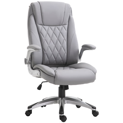 High Back Executive Office Chair Home Swivel PU Leather