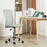 Home Office Mesh Task Chair Ergonomic Armless Mid Back Height Adjustable with Swivel Wheels, Grey