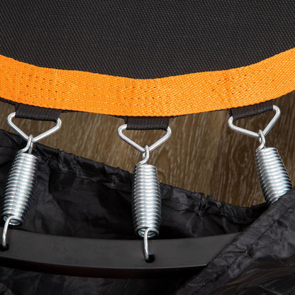 HOMCOM 40" Foldable Mini Trampoline Fitness Trampoline Rebounder for Adults w/ Adjustable Foam Handle, for Indoors, Outdoors, Cardio Training