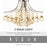 3 Lights Mordern Style Ceiling Chandelier Pendant Crystal Light w/ Transparent K9 Crystal Droplets D40 X 28H (CM)