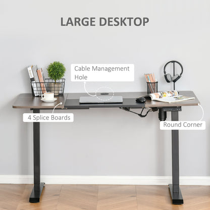 Height Adjustable Electric Standing Desk with 4 Automatic Memory Preset - 140cm x 70cm