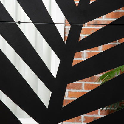 Outdoor Privacy Banana Leaf Pattern - Black