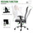 Mesh Office Chair High Back Desk Chair Height Adjustable Swivel Chair for Home with Headrest, Grey