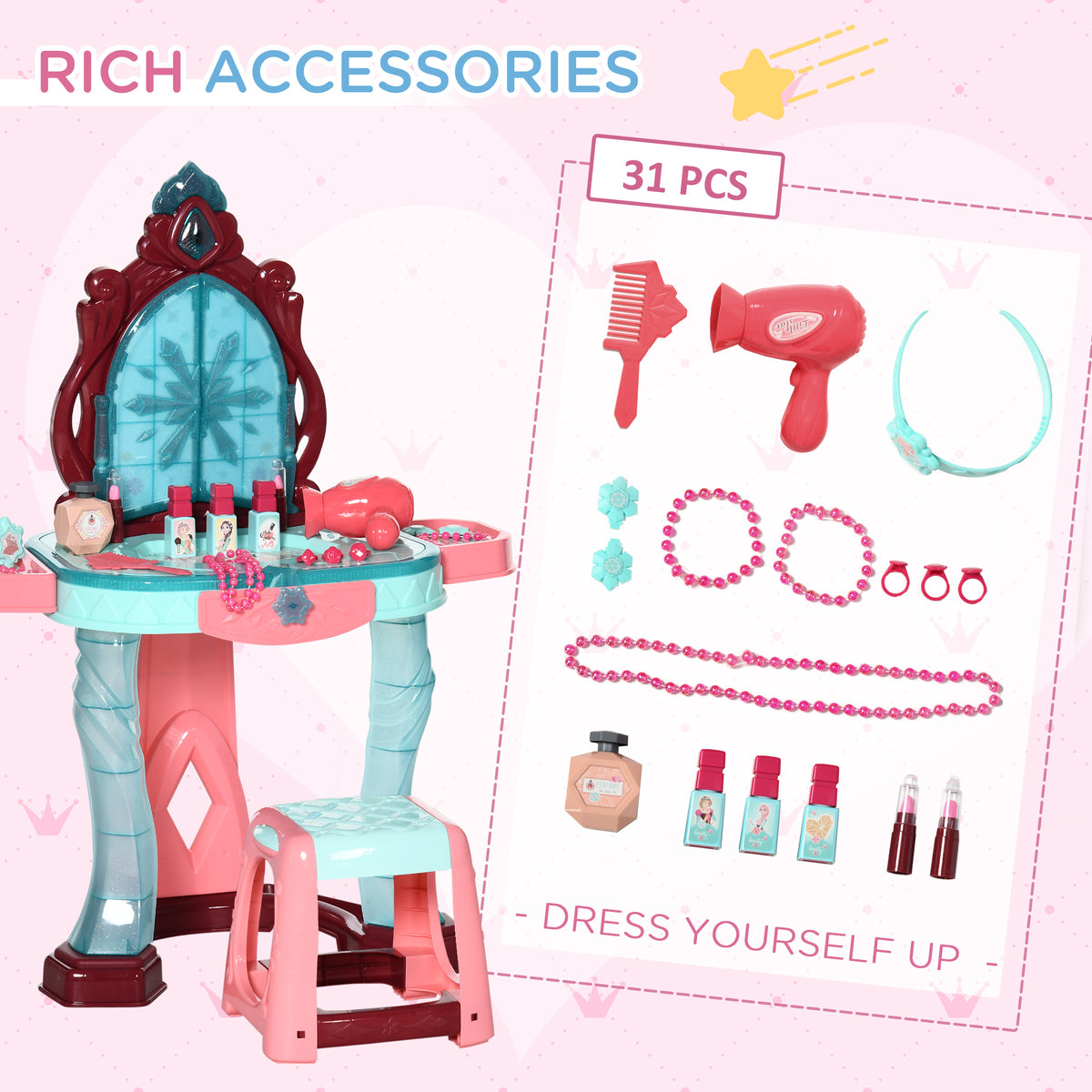 Kids Dressing Table Playset
