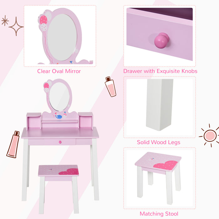 Kids Dressing Table Set