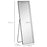 Full Length Dressing Mirror, Floor Standing or Wall Hanging, Aluminum Alloy Framed Full Body Mirror for Bedroom, Living Room, Black