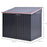 5ft x 3ft Garden 2-Bin Corrugated Steel Rubbish Storage Shed w/ Locking Doors Lid Outdoor Hygienic Dustbin Unit Garbage Trash Cover