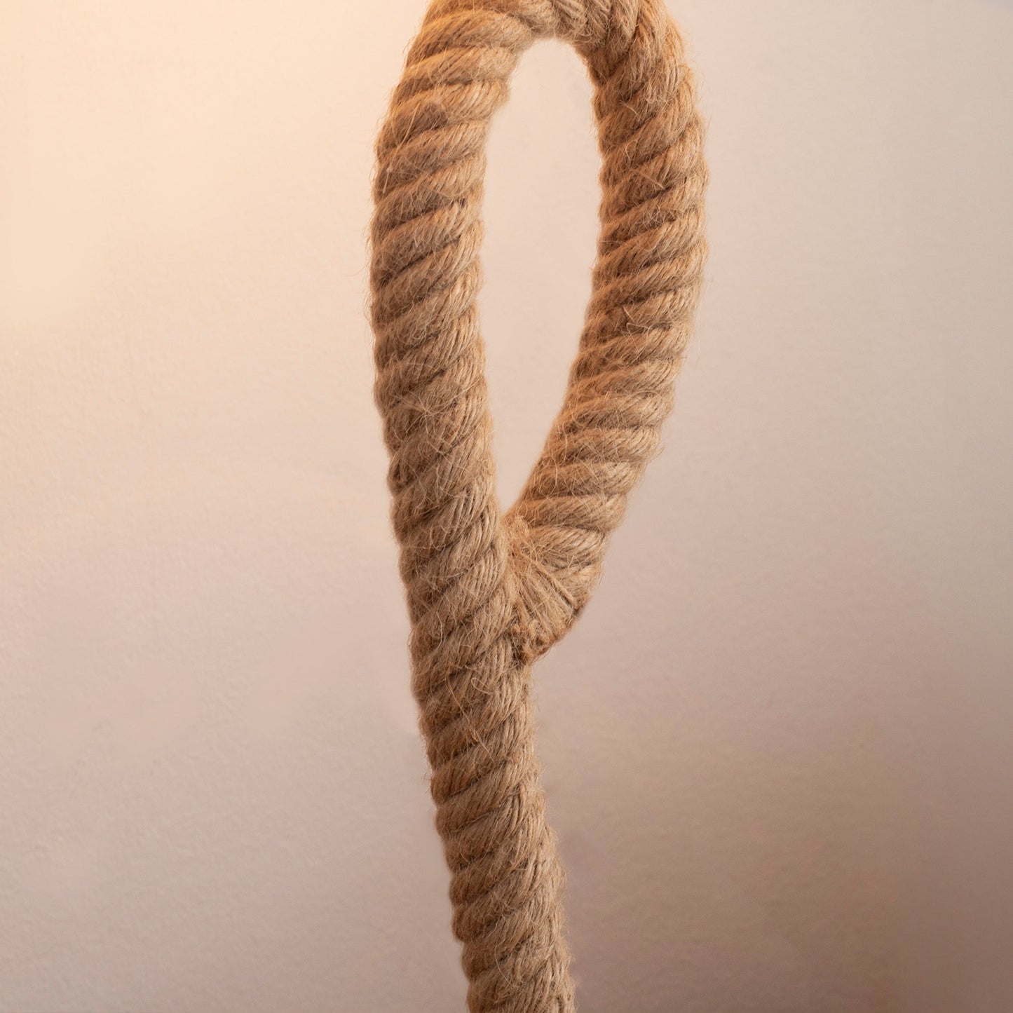 HOMCOM Nautical Table Lamp with Rope Base for E27 LED Halogen Bulb, Desk Fabric Light, Bedroom, Living room, Study