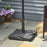 Outsunny Patio Outdoor Garden 20kg Square Cement Parasol Base Umbrella Weight Stand Holder Fits √¢¬â¬à√É¬≠√Ç¬¨√¢¬à¬Ç35mm,√¢¬â¬à√É¬≠√Ç¬¨√¢¬à¬Ç38mm,√¢¬â¬à√É¬≠√Ç¬¨√¢¬à¬Ç48mm Pole - Black