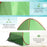 2-3 Person Pop up Tent Beach Tent Hiking UV 30+ Protection Patio Sun Shelter (Green)