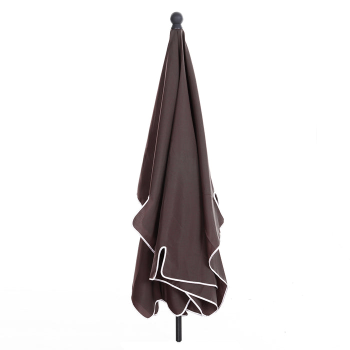 Aluminum Umbrella Parasol-Brown