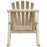 Adirondack Chair Cedar Wood Ergonomic Rocking Chair Porch Rocker Garden Traditional - Burlywood