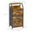 Industrial Storage Cabinet, Fabric Chest of Drawers with Display Shelves, 3 Drawers Storage Unit for Living Room, Rustic Brown