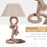 Table Lamp Bedside Light Indispensable Nautical Twisted Rope Glow E27 Bedroom Living Room Beige