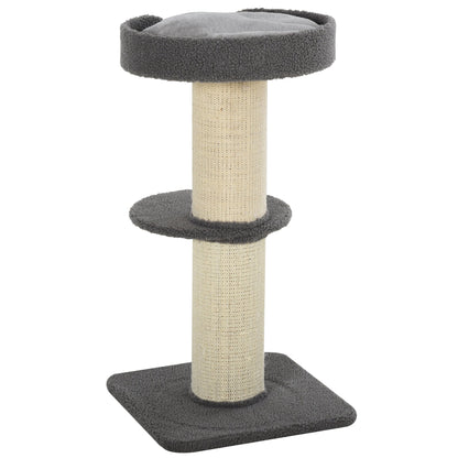 91cm Cat Tree for Indoor Cats Kitten Activity Center Play Tower Perches Sisal Scratching Post Lamb Cashmere Grey