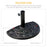 Outsunny 9kg Resin Half Round Parasol Base Umbrella Stand Garden Outdoor Accessories - Adjustable Coupler Suitable Umbrella Rod: √¢¬â¬à√É¬≠√Ç¬¨√¢¬à¬Ç3.8cm, √¢¬â¬à√É¬≠√Ç¬¨√¢¬à¬Ç4.8cm