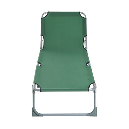 Portable Adjustable Lounger,Oxford Cloth-Green