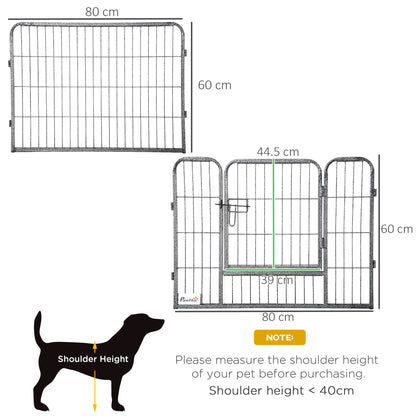 Heavy Duty Puppy Play Pen, 16 Panels Pet Exercise Pen for Indoors, Outdoors, Pet Playpen for Small Dogs, 60Hcm