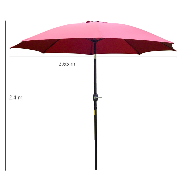 Φ2.6M Umbrella Parasol-Red