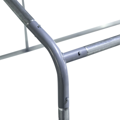 Walk In Chicken Run Galvanized Chicken Coop Hen Poultry House Cage Rabbit Hutch Pet Playpen Backyard With Water-Resist Cover, 3 x 2 x 2m