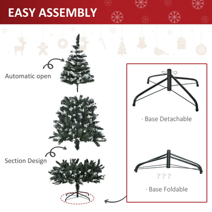 6ft Snow-Tipped Artificial Christmas Tree with White Berries
