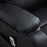 Electric Power Lift Recliner Chair Vibration Massage Reclining Chair with Remote Control and Side Pocket, Black