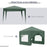 3 x 3m Pop Up Gazebo, Wedding Party Canopy Tent Marquee with Carry Bag and Windows, Green