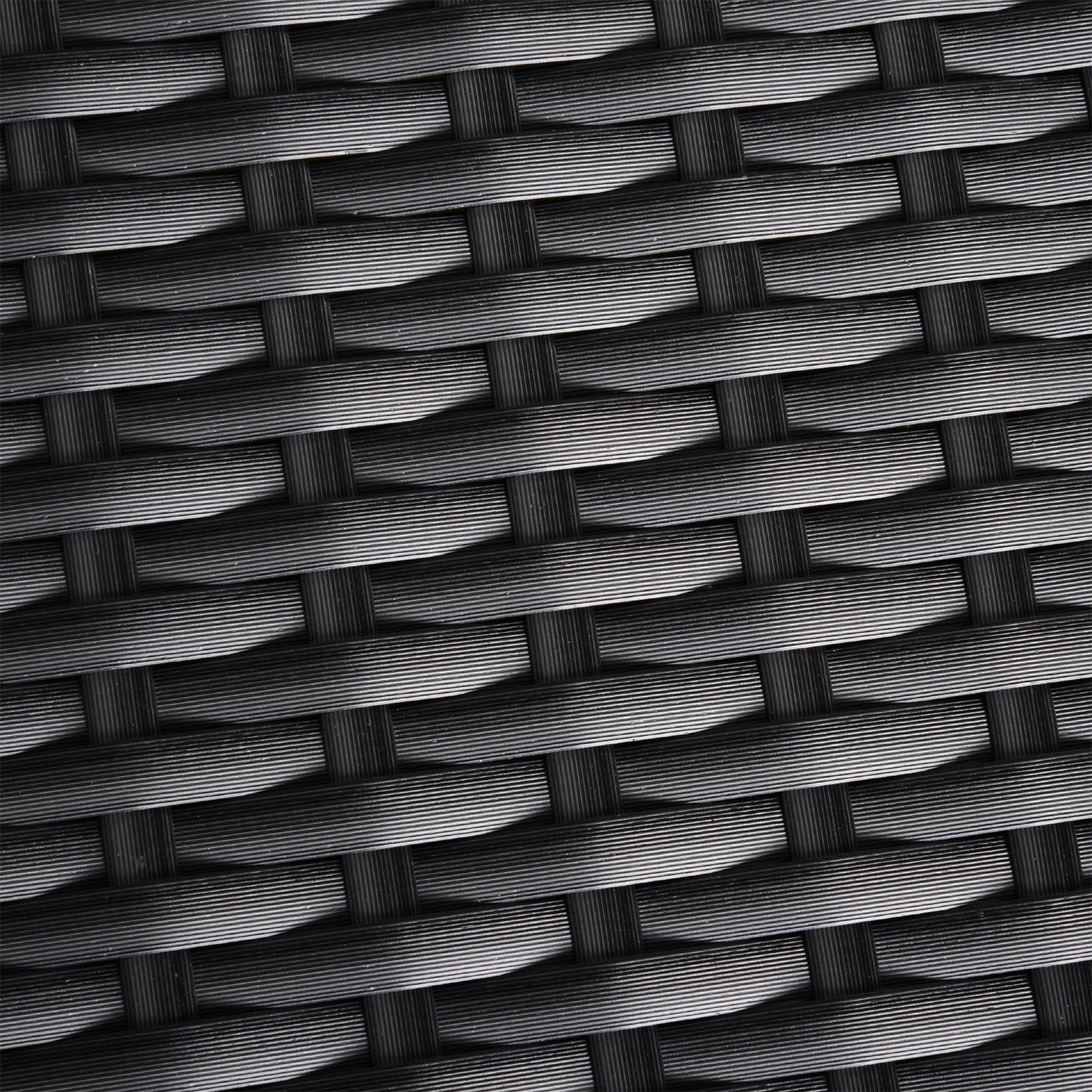 7 Seater Sofa & Coffee Table Footstool Set Outdoor Patio Wicker Weave Reclining Chair Space-saving - Light Grey