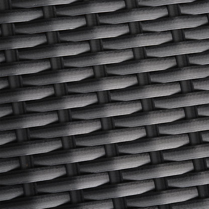 7 Seater Sofa & Coffee Table Footstool Set Outdoor Patio Wicker Weave Reclining Chair Space-saving - Light Grey