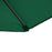 2.5M Garden Square Outdoor Umbrella with 360° Rotation, Offset Roma Patio Umbrella Hanging Sun Shade Canopy Shelter with Cross Base, Green