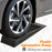 HOMCOM Pair of 2 Low Entrance Plastic Curb Ramps Anti-Slip Surface 3 Ton Capacity Garage Workshop Cars SUVs Small Vans