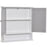 Kleankin Bathroom Mirror Cabinet, Wall Mounted with Double Mirrored Doors, Organiser Wall Mounted, Cupboard and Shelf, Grey