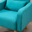 Accent Chair, Linen-Touch Armchair, Upholstered Leisure Lounge Sofa, Club Chair with Wooden Frame, Teal