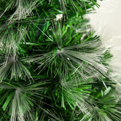 4ft Pre-Lit Fibre Optic Christmas Tree with 130 Multicolour LEDs
