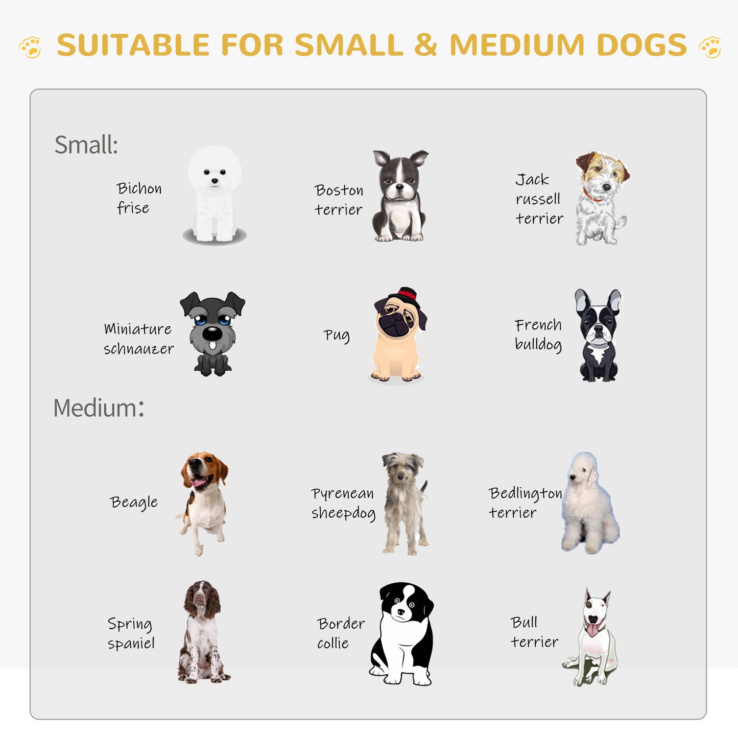 Wood Dog Crate Dog Cage Table Kennel Night Stand with Lockable Door for Small Medium Pets Grey 60 x 91 x 74 cm