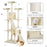 Cat Tree for Indoor Cats Play Tower Activity Center Kitten Scratch Post Climbing Tower 181 cm